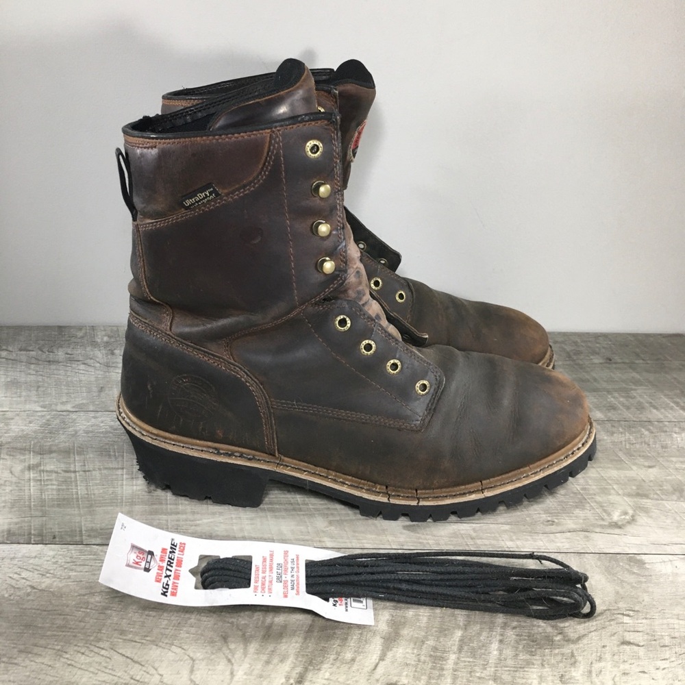 Irish Setter 83829 Mesabi Logger Lineman Waterproof Leather Work Men’s Boots 14